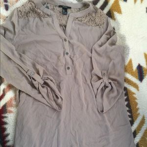 Forever 21 tan tunic